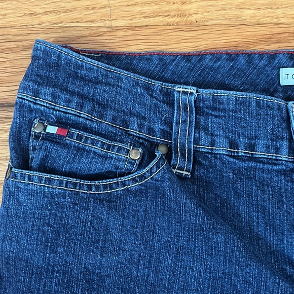 Tommy Hilfiger Embroidered Cropped Jeans Sz 10 - Picture 8 of 10